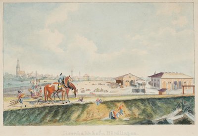 Eisenbahnhof zu Nördlingen von Johann Michael Voltz