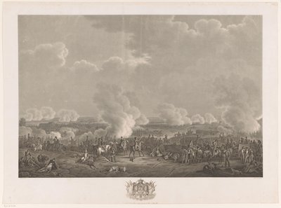 Schlacht bei Waterloo, 1815 (Zwölf Platten der Ankunft und Krönung von Wilhelm I. in Brüssel und der Schlachten bei Quatre-Bras und Waterloo in 1815) von Johann Nepomuk Gibèle