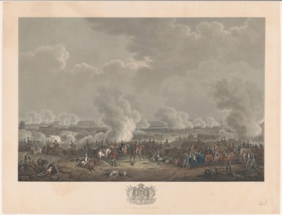 Schlacht bei Waterloo, 1815 (Twaalf platen van de aankomst en inhuldiging van Willem I in Brussel en de slagen bij Quatre-Bras en Waterloo in 1815) von Johann Nepomuk Gibèle