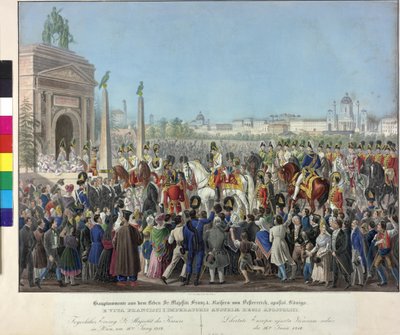 Einzug von Franz I am 16.6.1814 in Wien von Johann Nepomuk Hoechle