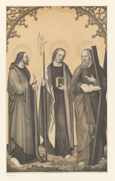 Heiliger Jakobus der Jüngere, Matthäus und Andreas von Johann Nepomuk Strixner