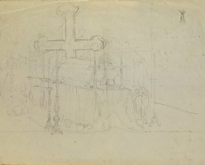 Aufbahrung der Juliana Krafft und ihrer Tochter Ludovica von Johann Peter Krafft