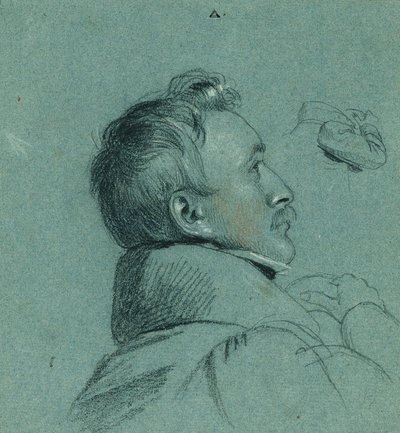 Kopfstudie zu (Rückkehr des Kaisers Franz aus Pressburg) von Johann Peter Krafft