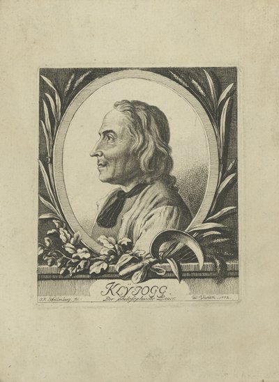 Porträt von Jakob Kleinjogg Gujer von Johann Rudolf Schellenberg