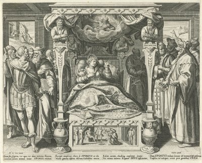 Bett mit der Braut Christi von Johann Sadeler (I)