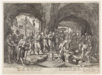 Beerdigung von Adam von Johann Sadeler (I)