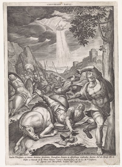 Bekehrung des Paulus (Conversio Savli) von Johann Sadeler (I)