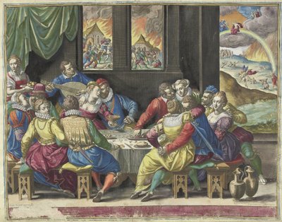 Die Menschheit wartet auf das Jüngste Gericht von Johann Sadeler (I)