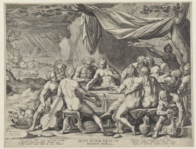 Die sündige Menschheit vor der Sintflut von Johann Sadeler (I)