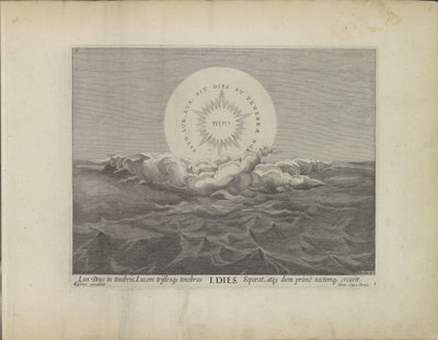 Erster Schöpfungstag: Trennung von Licht und Dunkelheit von Johann Sadeler (I)