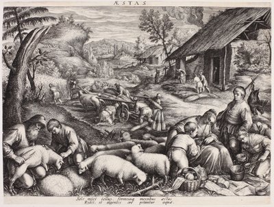 Der Sommer – Aestas (Die vier Jahreszeiten) von Johann Sadeler I