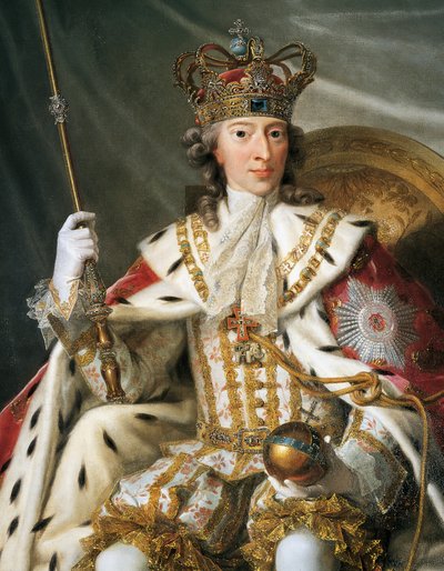 Porträt von Christian VI. von Dänemark von Johann Salomon Wahl