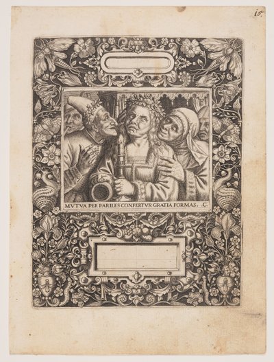 Tafel aus Emblemata Nobilitati et Vulgo Scitu Digna von Johann Theodor de Bry