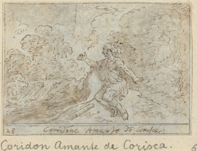 Coridone, Liebhaber von Corisca, 1640 von Johann Wilhelm Baur