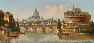 Rom Engelsburg und St. Peter von Johann Wilhelm Jankowski
