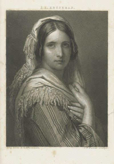Porträt einer unbekannten Frau von Johann Wilhelm Kaiser (I)