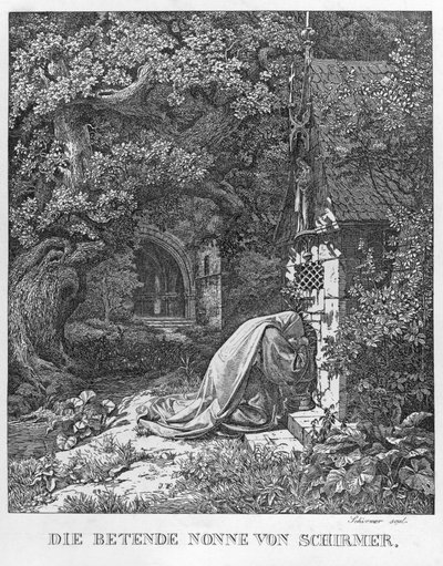 Die betende Nonne von Johann Wilhelm Schirmer