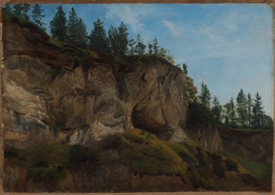 Felsabhang in der Schweiz von Johann Wilhelm Schirmer