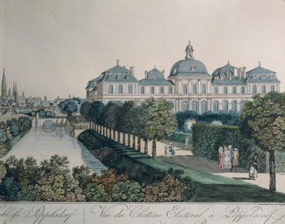 Der Palast der Kurfürsten in Poppelsdorf, bei Bonn, von Johann Ziegler von Johann Ziegler