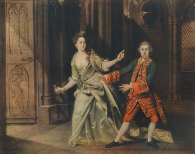 David Garrick und Mrs. Pritchard als Macbeth und Lady Macbeth, 1768, 1948 von Johan Joseph Zoffany