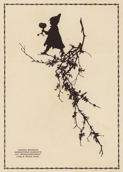 Silhouette eines Elfen von Johanna Beckmann