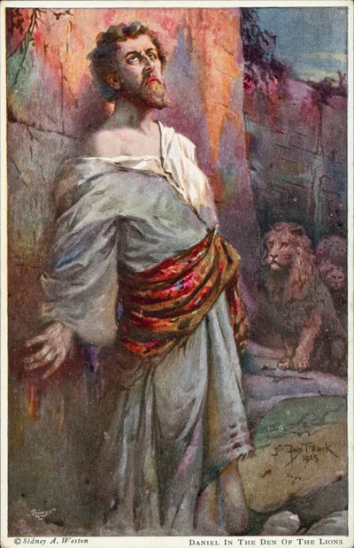 Daniel in der Löwengrube von Johannes Adolf Tillack