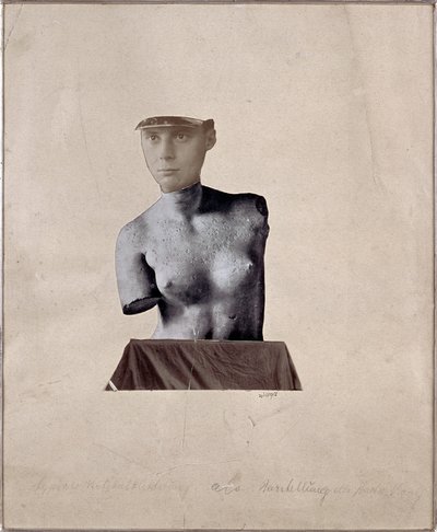 Pastiche mit Darstellung des Dadaisten Künstlers Collage von Johannes Baargeld, 1920, Privatsammlung von Johannes Baargeld