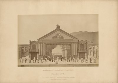 Passionsspiel von Ober-Ammergau - Proscenium mit Chor von Johannes Bernhard