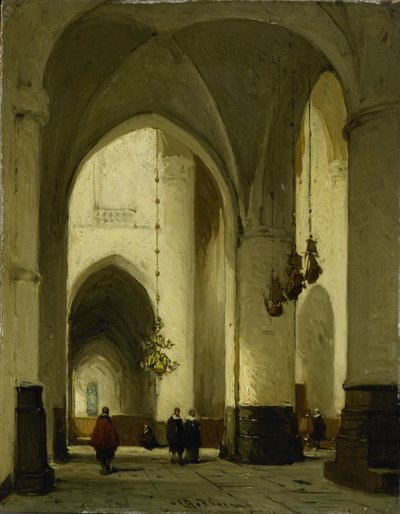 Innenraum der Kirche St. Bavo in Haarlem von Johannes Bosboom