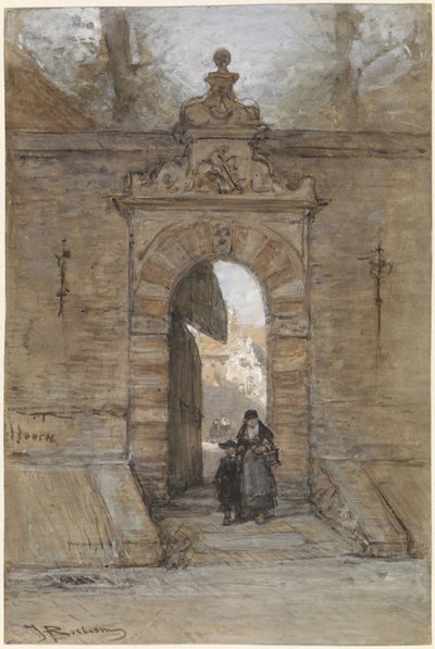 Sint-Jorispoort im Doelengebäude in Hoorn von Johannes Bosboom