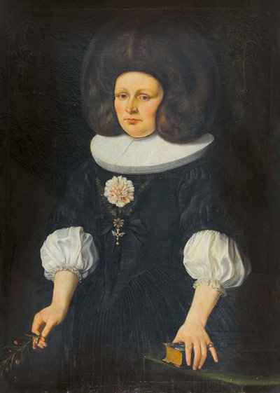 Bildnis einer Dame mit Gebetbuch von Johannes Dünz