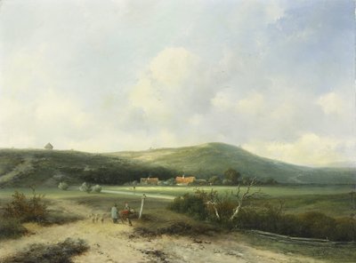 Ansicht in den Dünen von Johannes Franciscus Hoppenbrouwers