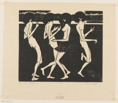 Tanzende Papua von Johannes Frederik Engelbert ten Klooster (signed by artist)
