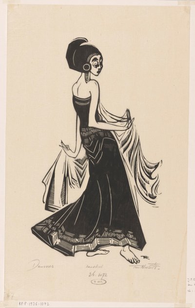 Tänzerin von Johannes Frederik Engelbert ten Klooster (signed by artist)