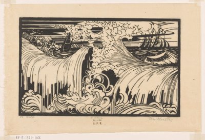Die Welle von Johannes Frederik Engelbert ten Klooster (signed by artist)