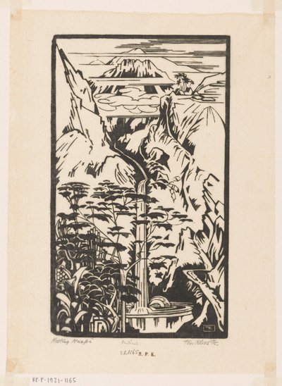Helling Merapi von Johannes Frederik Engelbert ten Klooster (signed by artist)