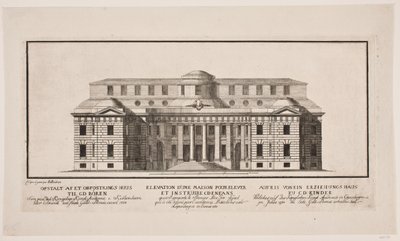 Ansicht eines Waisenhauses von Johannes Gottfred Bradt