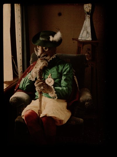 Person als Fuchs verkleidet von Johannes Hendrikus Antonius Maria Lutz