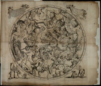 Tabelle der Konstellation der nördlichen Hemisphäre Firmamentum Sobiescianumsive Uranographia von Johannes Hevelius