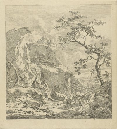 Berglandschaft mit Vieh von Johannes Janson