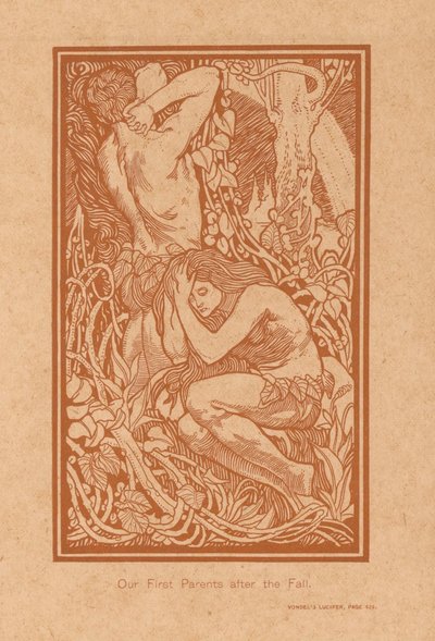 Adam und Eva nach dem Sündenfall von Johannes Josephus Aarts