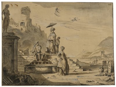 Hafenszene von Johannes Lingelbach