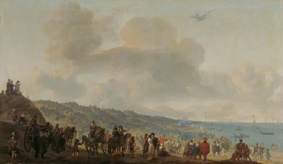 Die Abreise von Karl II. von England aus Scheveningen, 2. Juni 1660 von Johannes Lingelbach