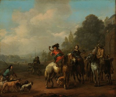 Die Rückkehr von der Jagd von Johannes Lingelbach