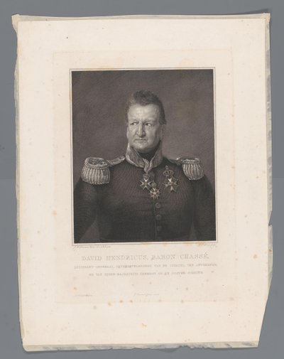 David Hendricus, Baron Chassé, Generalleutnant, Oberbefehlshaber der Zitadelle von Antwerpen und Seemacht Seiner Majestät auf der Ooster-Schelde von Johannes Philippus Lange