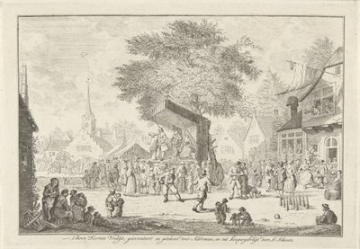 Bauernkirmes im Dorf, ca. 1750 von Johannes Schouten