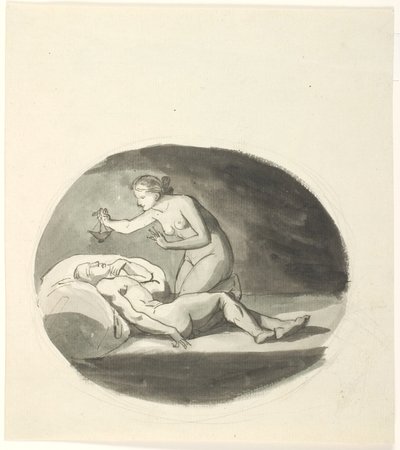 Psyche und der schlafende Amor von Johannes Senn