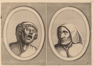 "Hansje Singh im Feld" und "Blaeuwe Aecht" von Johannes and Lucas van Doetechum after Pieter Bruegel the Elder