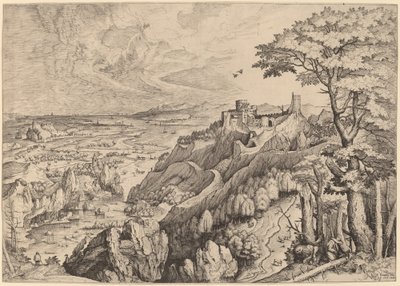 S. Hieronymus in der Wüste von Johannes and Lucas van Doetechum after Pieter Bruegel the Elder