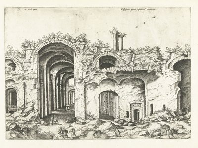 Dritte Ansicht der Thermen des Diokletian von Johannes of Lucas van Doetechum (attributed to)